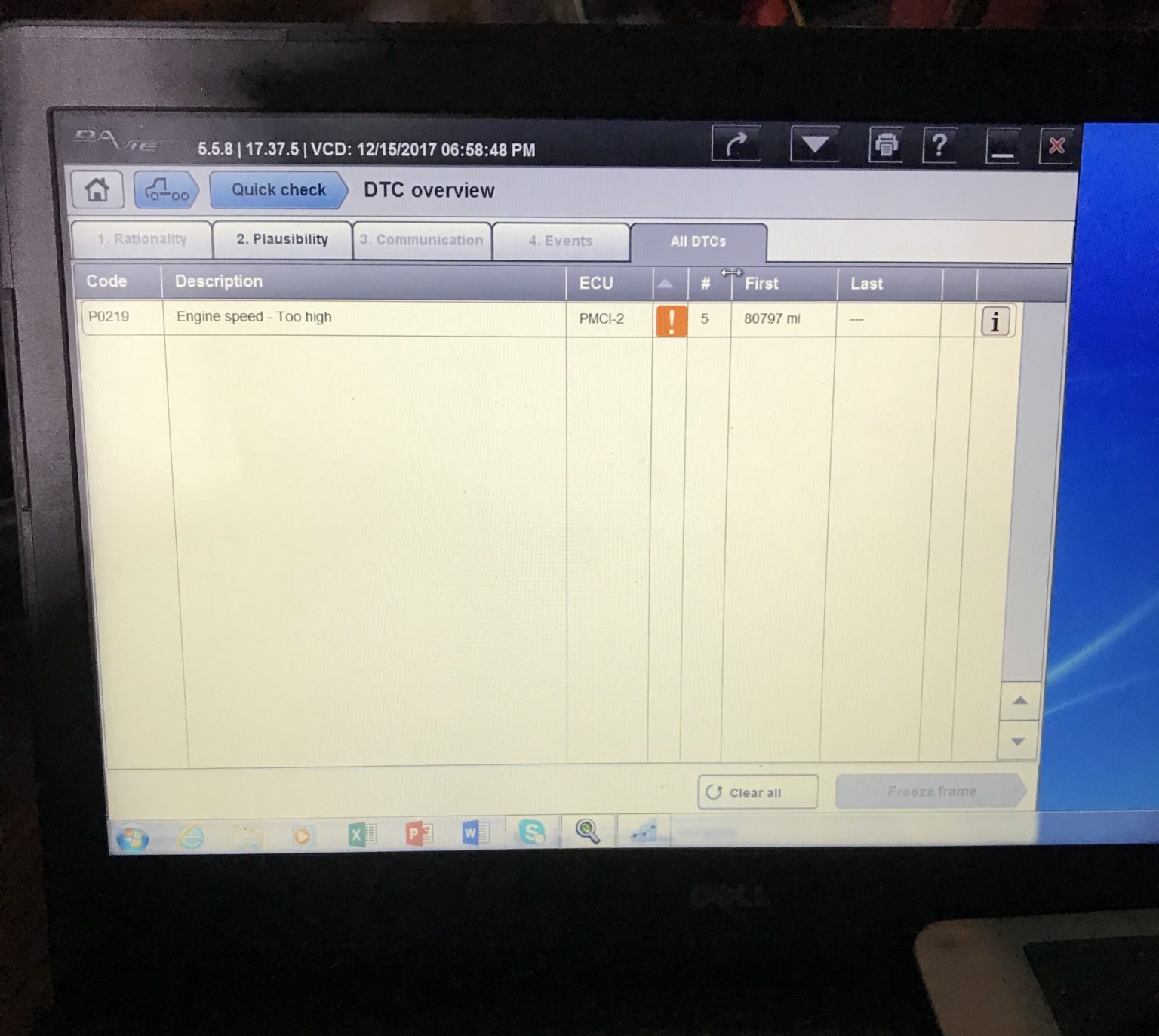 PACCAR Davie 4 Engine Diagnostic Software