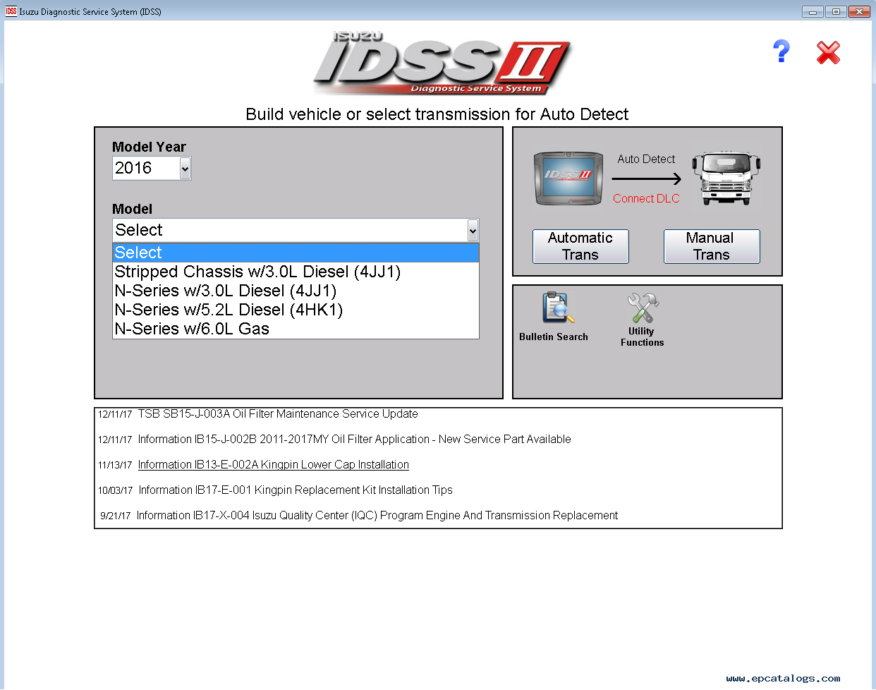 Isuzu IDSS Software Update